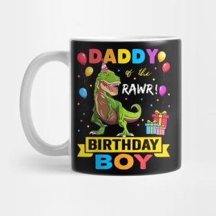 Daddy Dinosaur Funny Cute Birthday Boy Family Apparel Mug